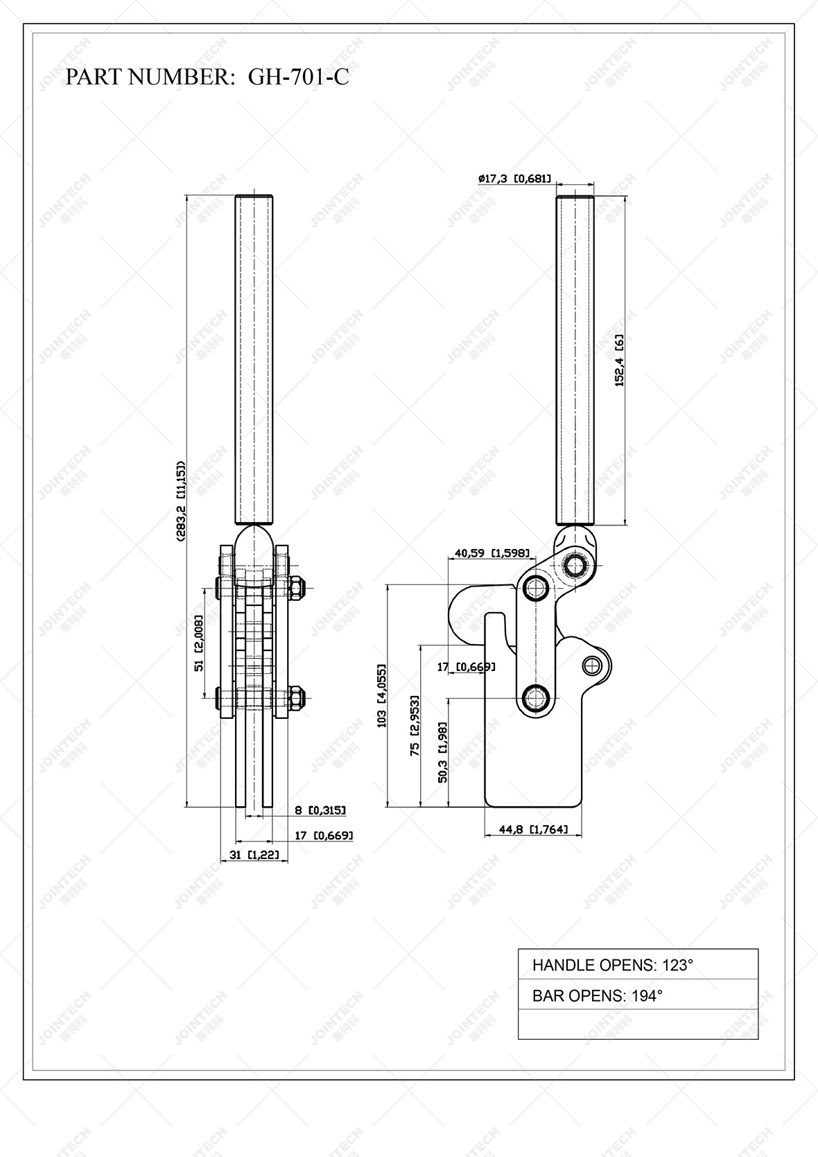 Heavy Duty Weldable Toggle Clamp Heavy Duty Weldable Toggle Clamp