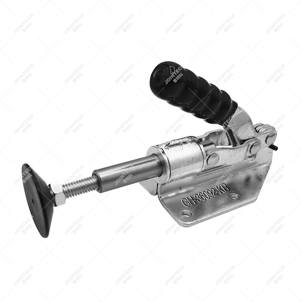 What are the components of a push pull toggle clamp?
