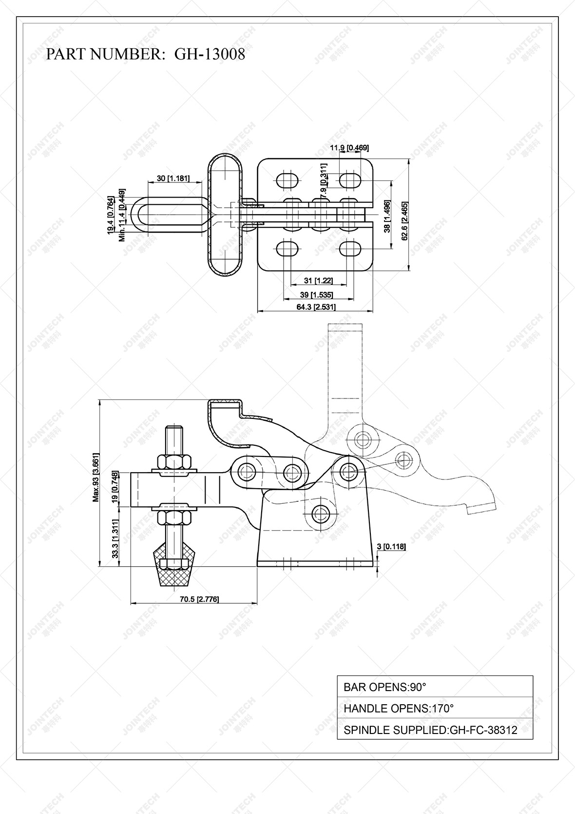 Vertical Toggle Clamp
