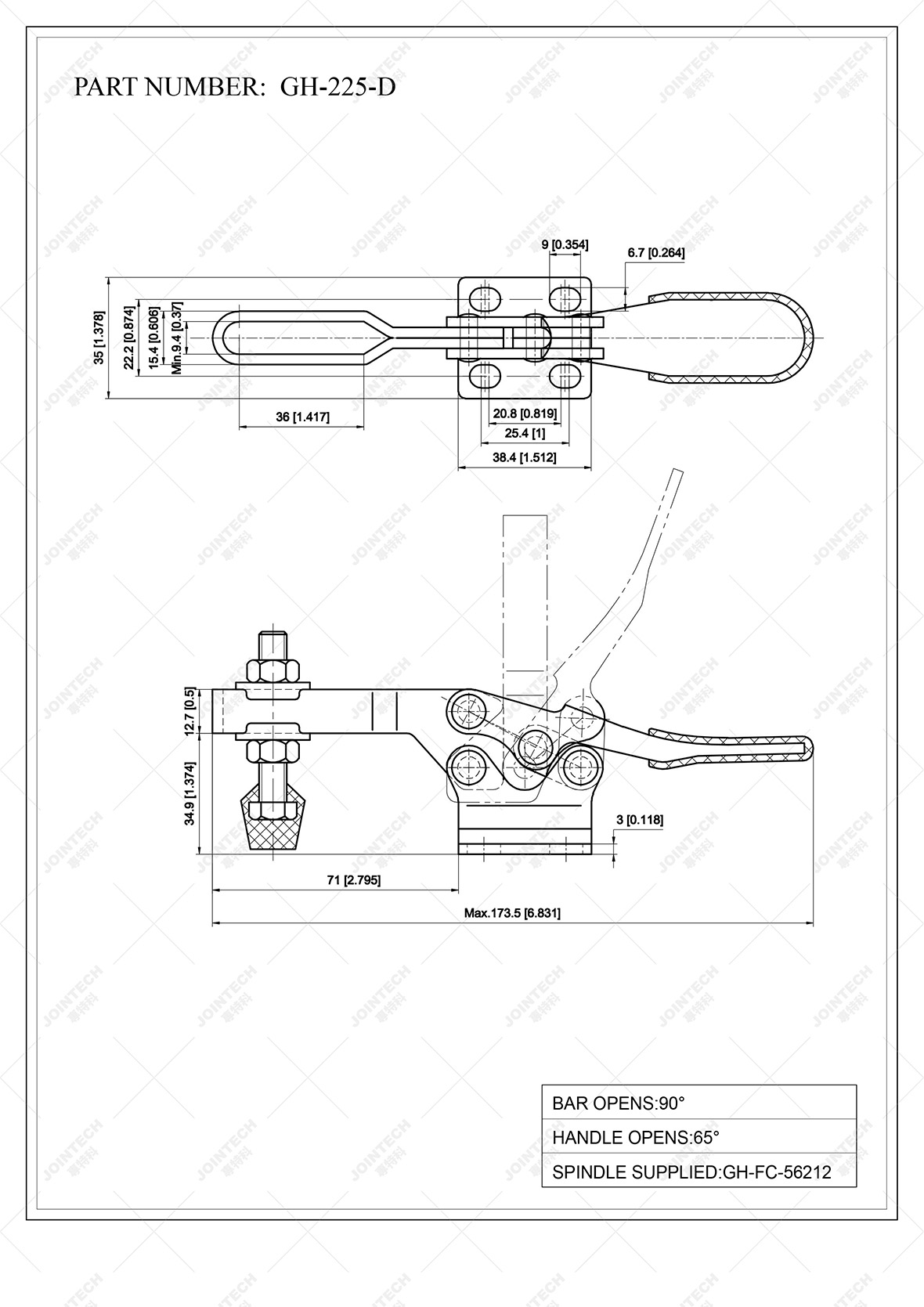 Horizontal Toggle Clamp