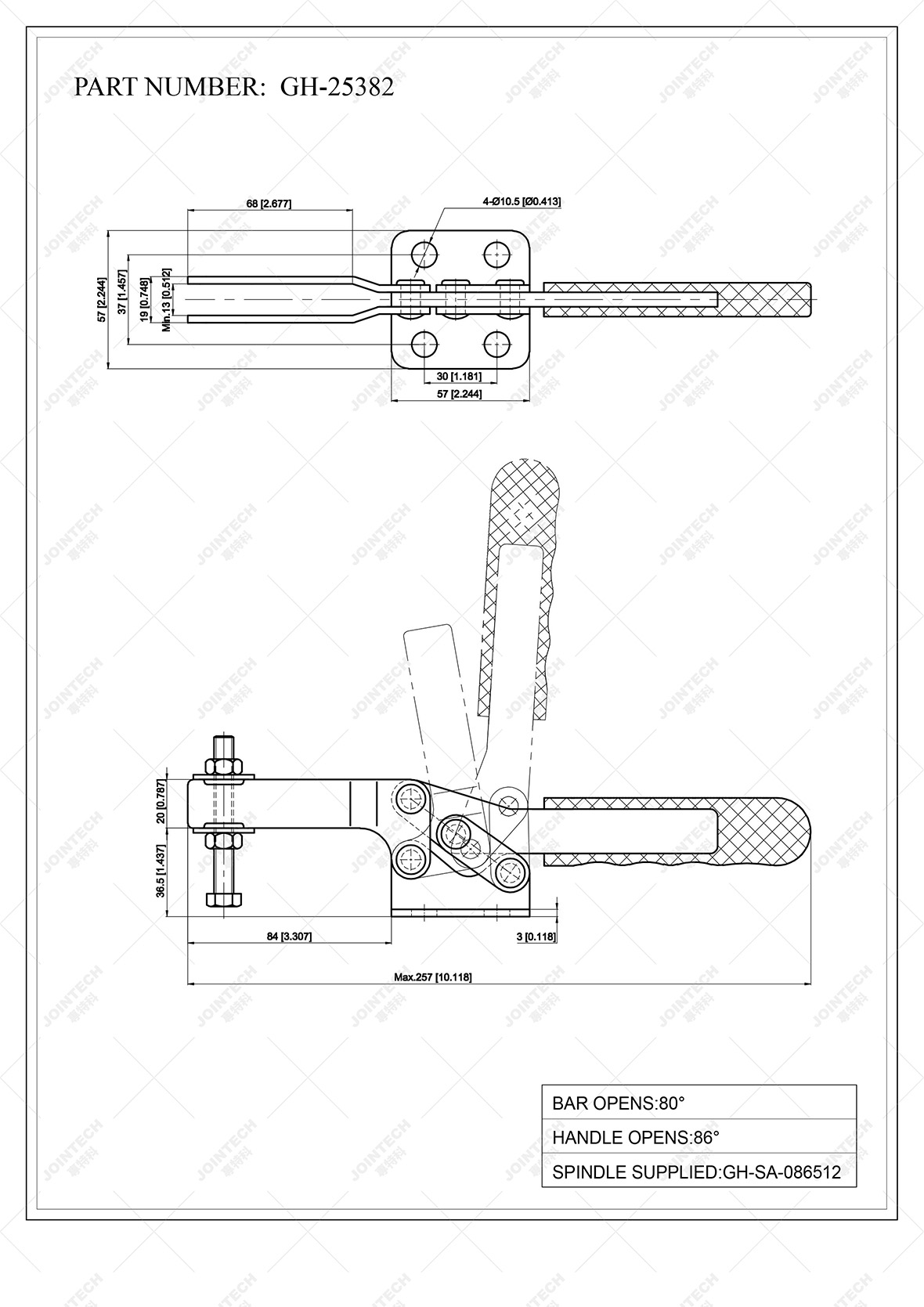 Metal Horizontal Toggle Clamp Use On Container Manufacturing Buy