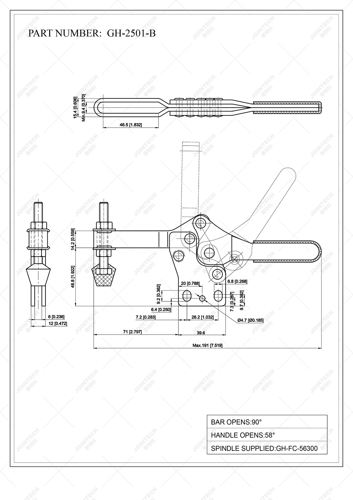 Horizontal Toggle Clamp