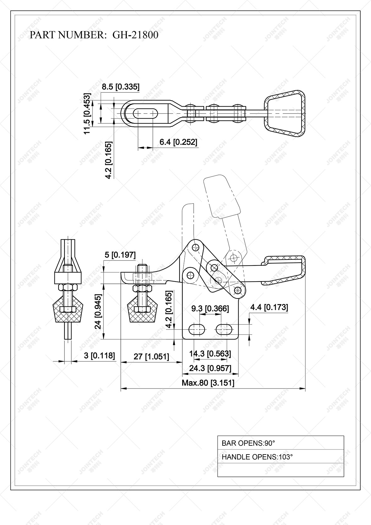 Cold Rolled Carbon Steel Manual Horizontal Toggle Clamp Buy
