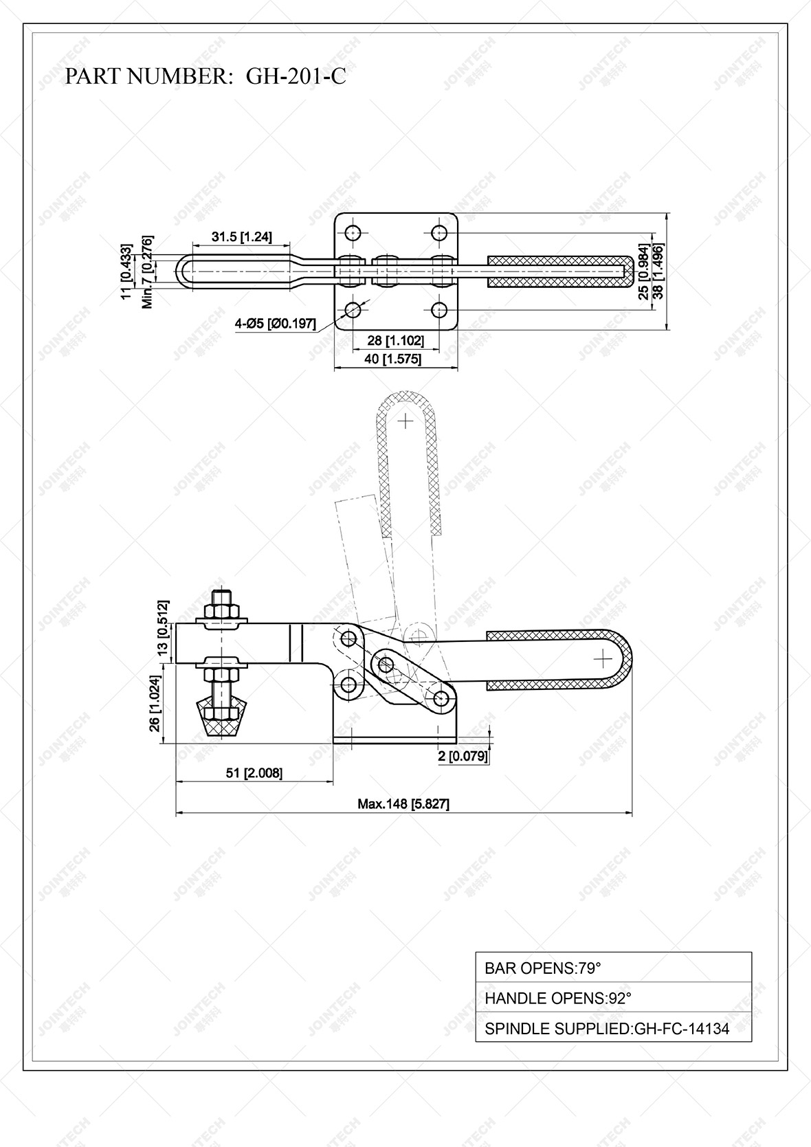 Horizontal Toggle Clamp