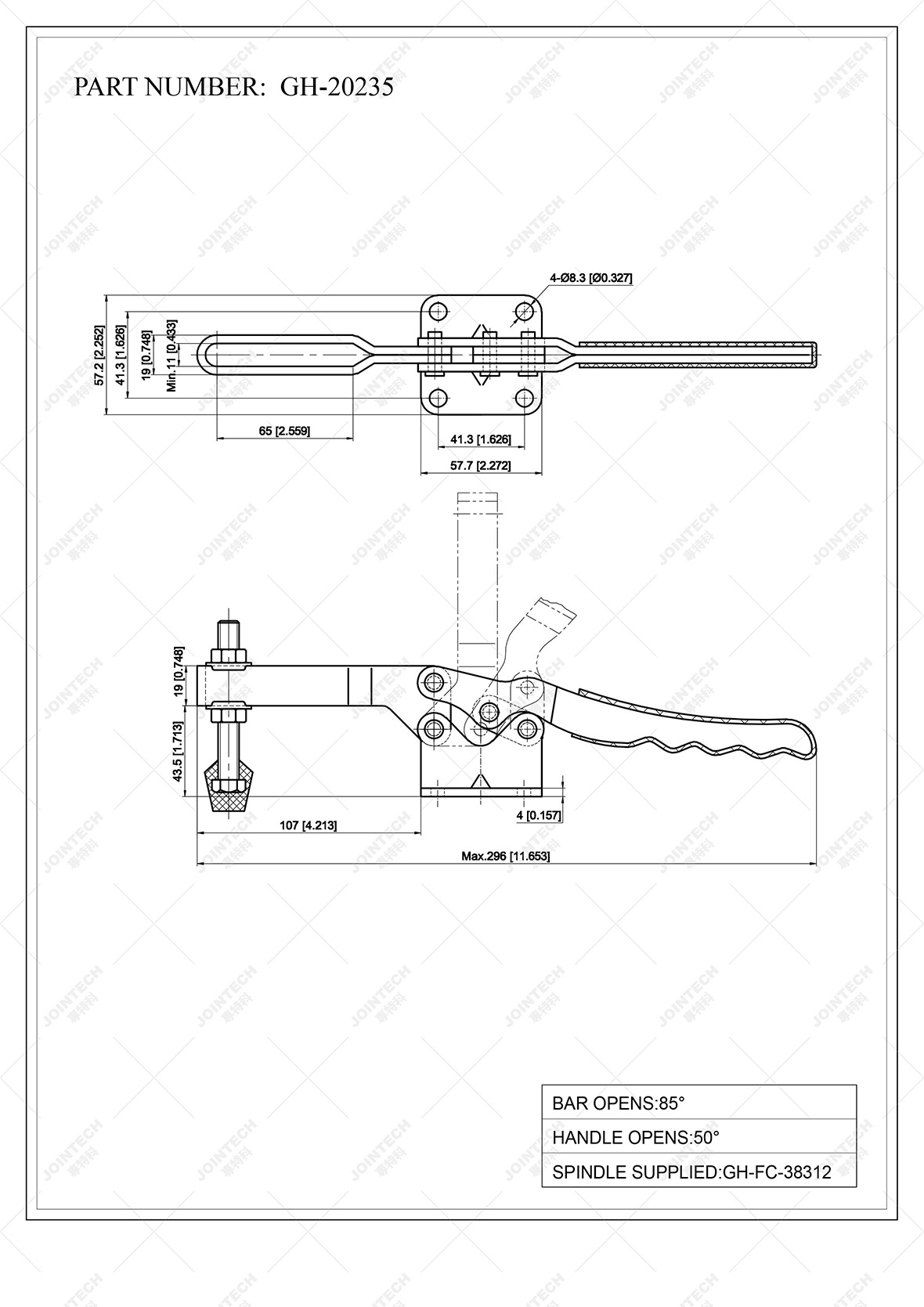 Horizontal Toggle Clamp