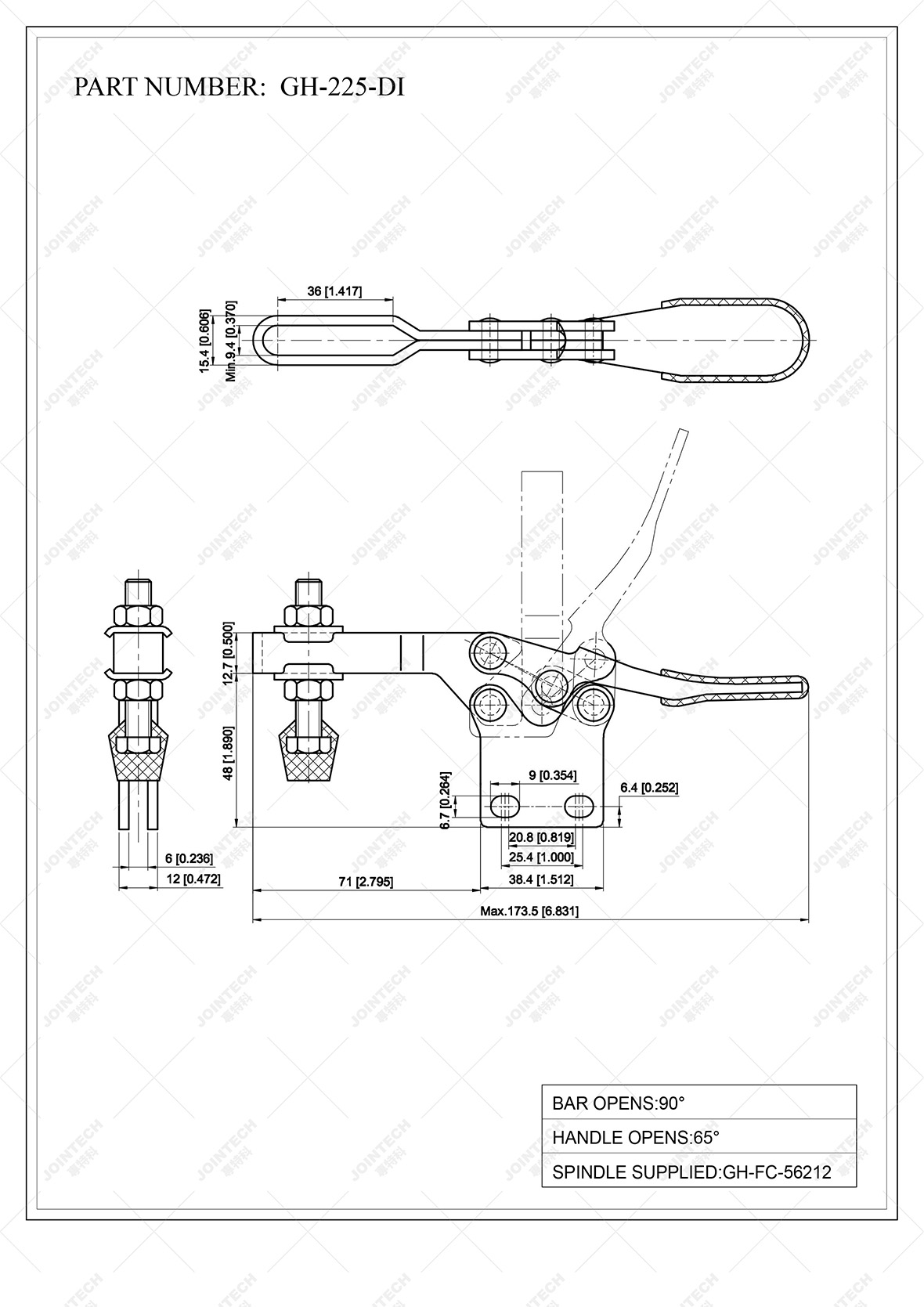 Horizontal Toggle Clamp