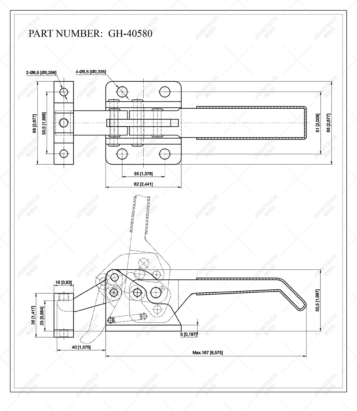 Latch Action Toggle Clamp
