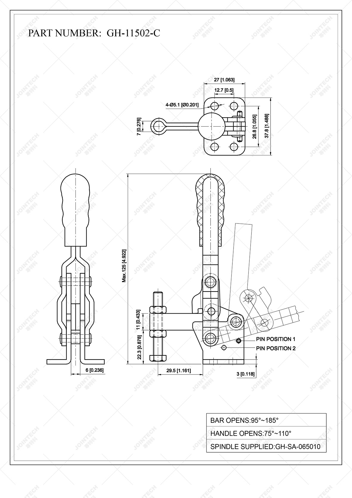 Vertical Toggle Clamp