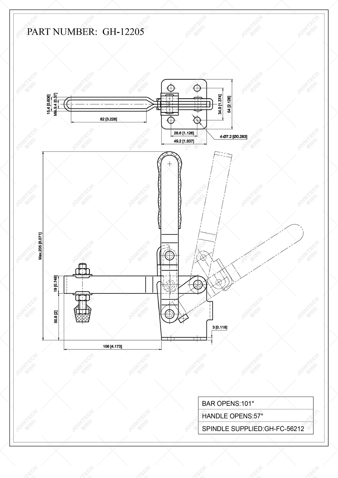 Vertical Toggle Clamp