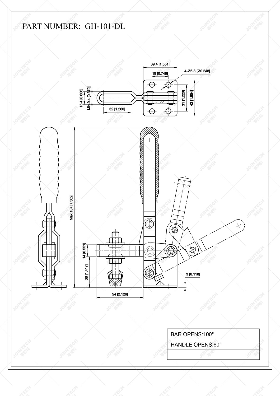 Vertical Toggle Clamp