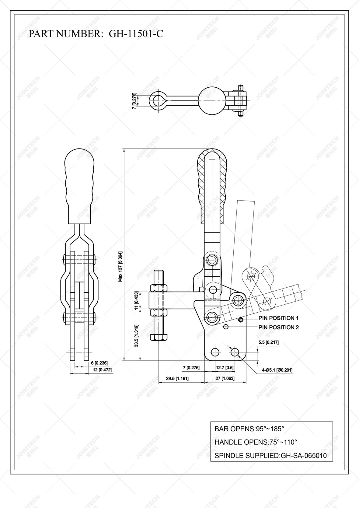 Stamped Steel Vertical Toggle Clamp Use In Automobile Industry Buy