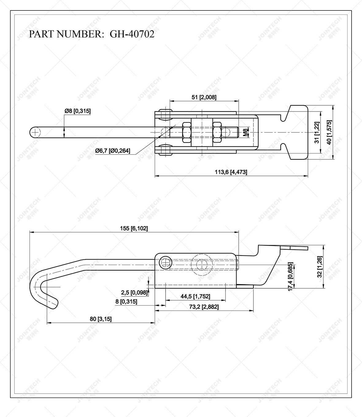 Latch Action Toggle Clamp