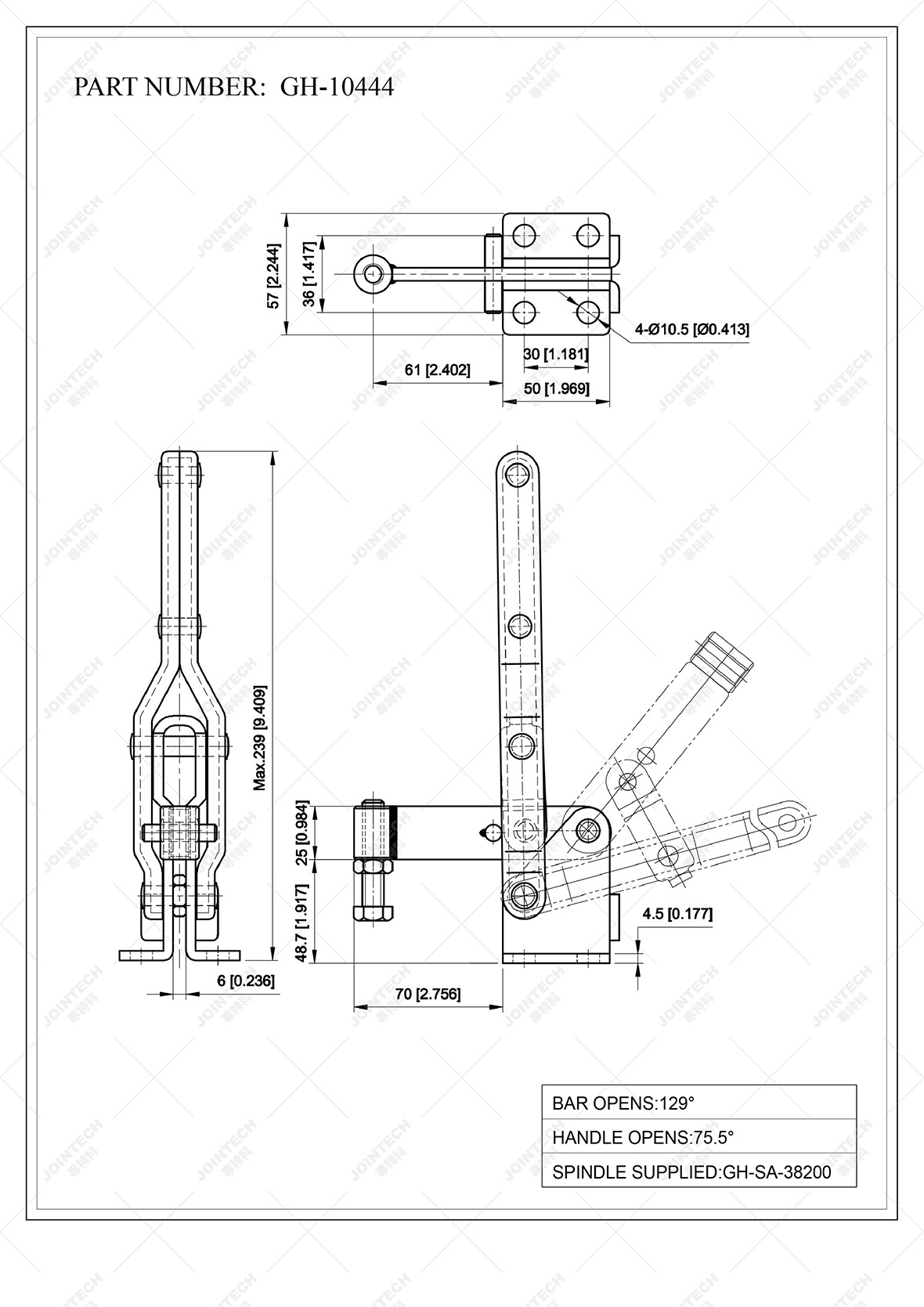 Vertical Toggle Clamp