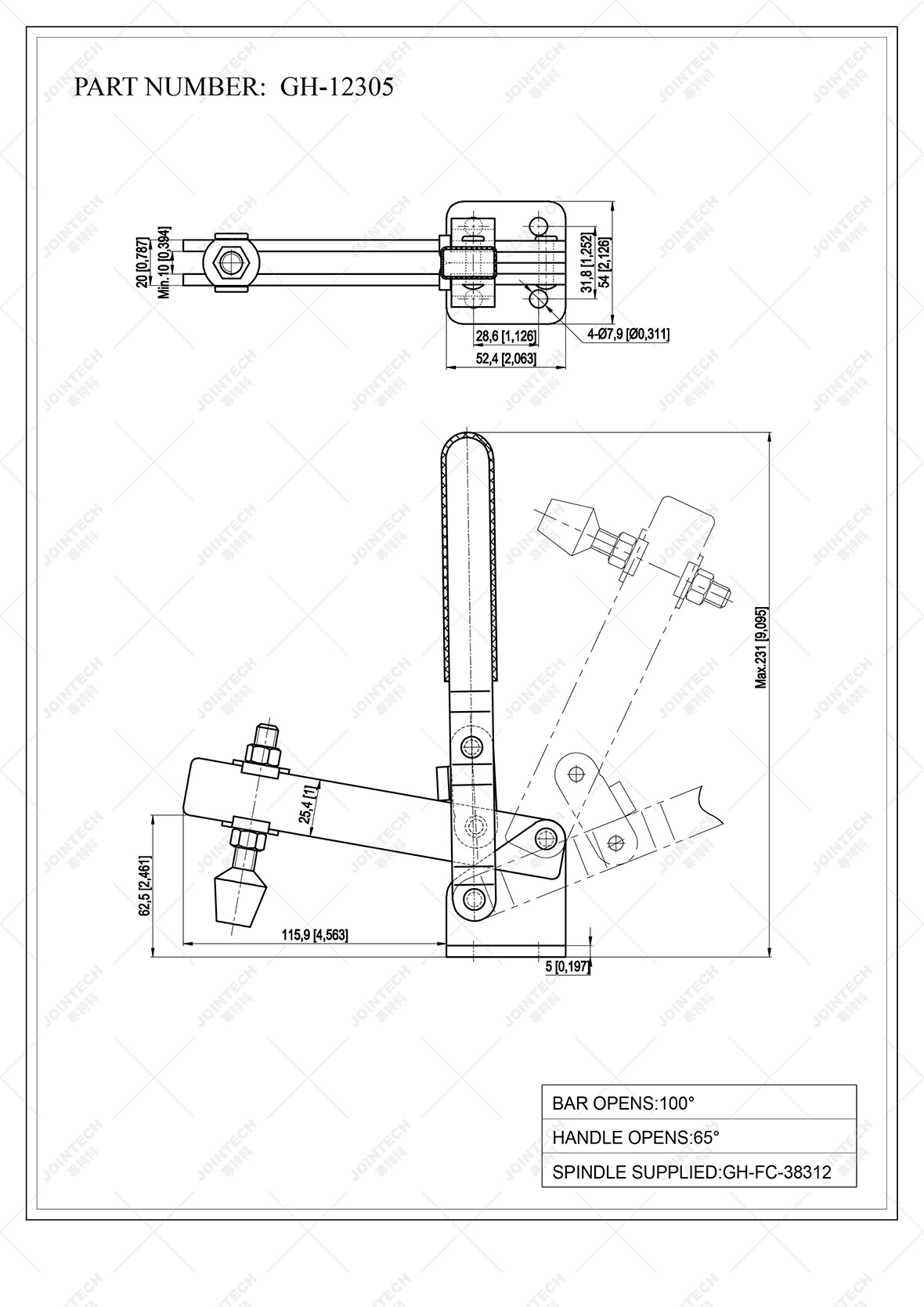 Vertical Toggle Clamp