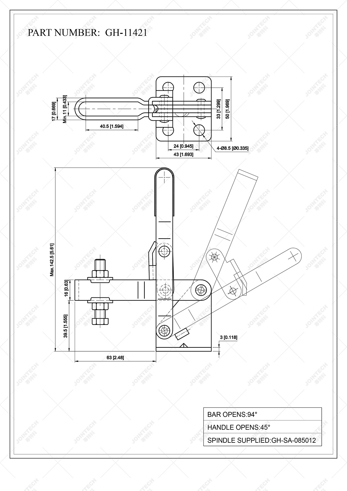 Stainless Steel Vertical Toggle Clamp Buy Vertical Toggle Clamp