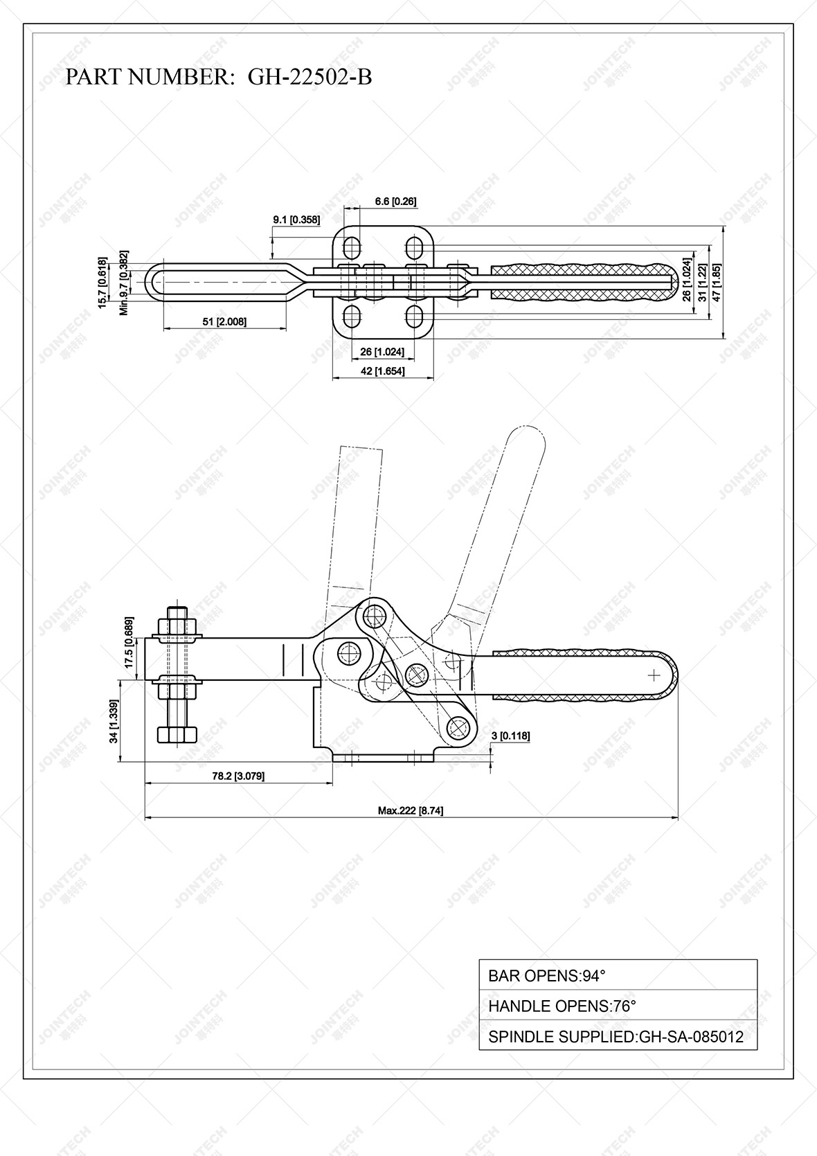 Horizontal Toggle Clamp