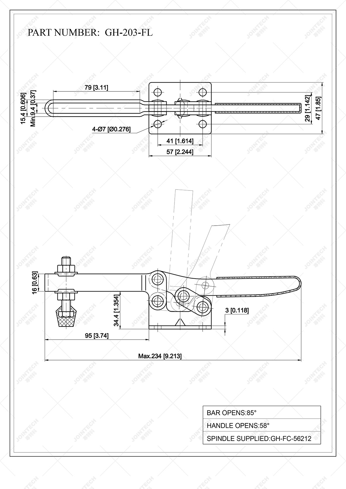 Horizontal Toggle Clamp
