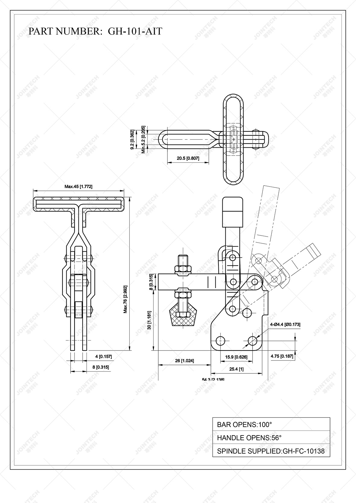 Vertical Toggle Clamp