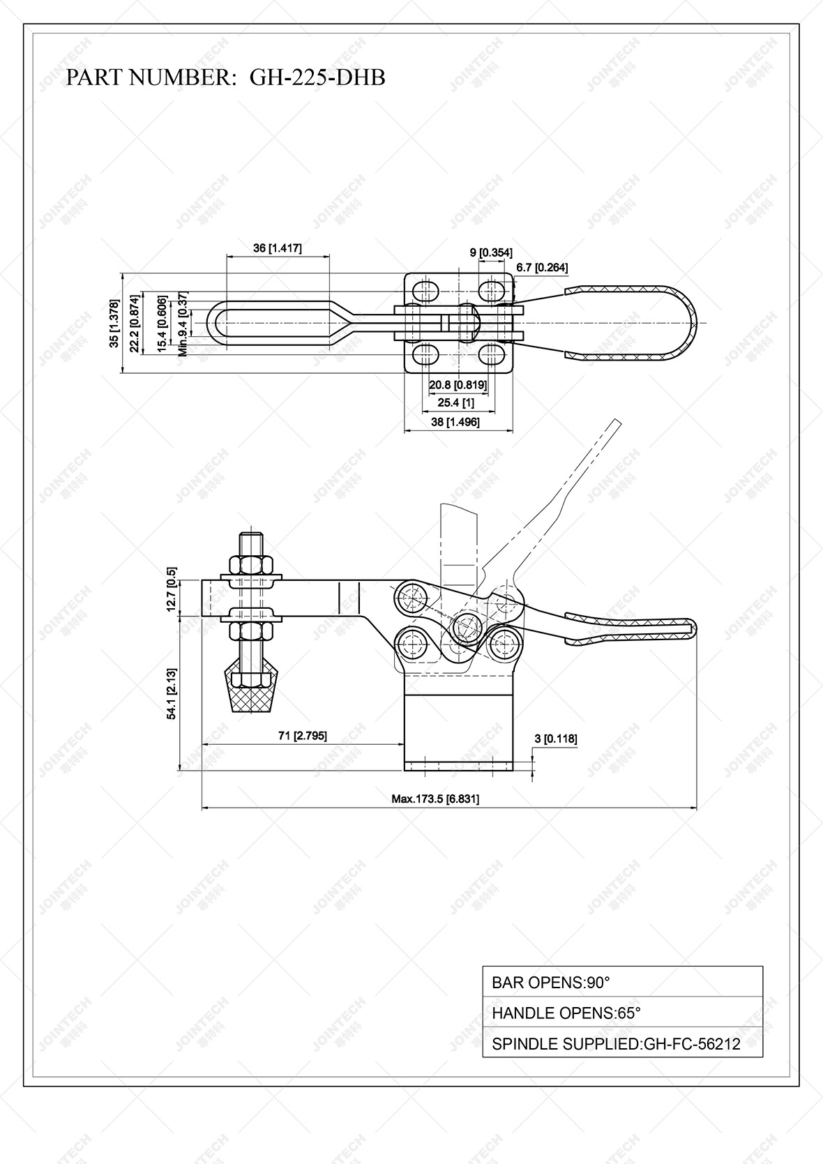 Horizontal Toggle Clamp
