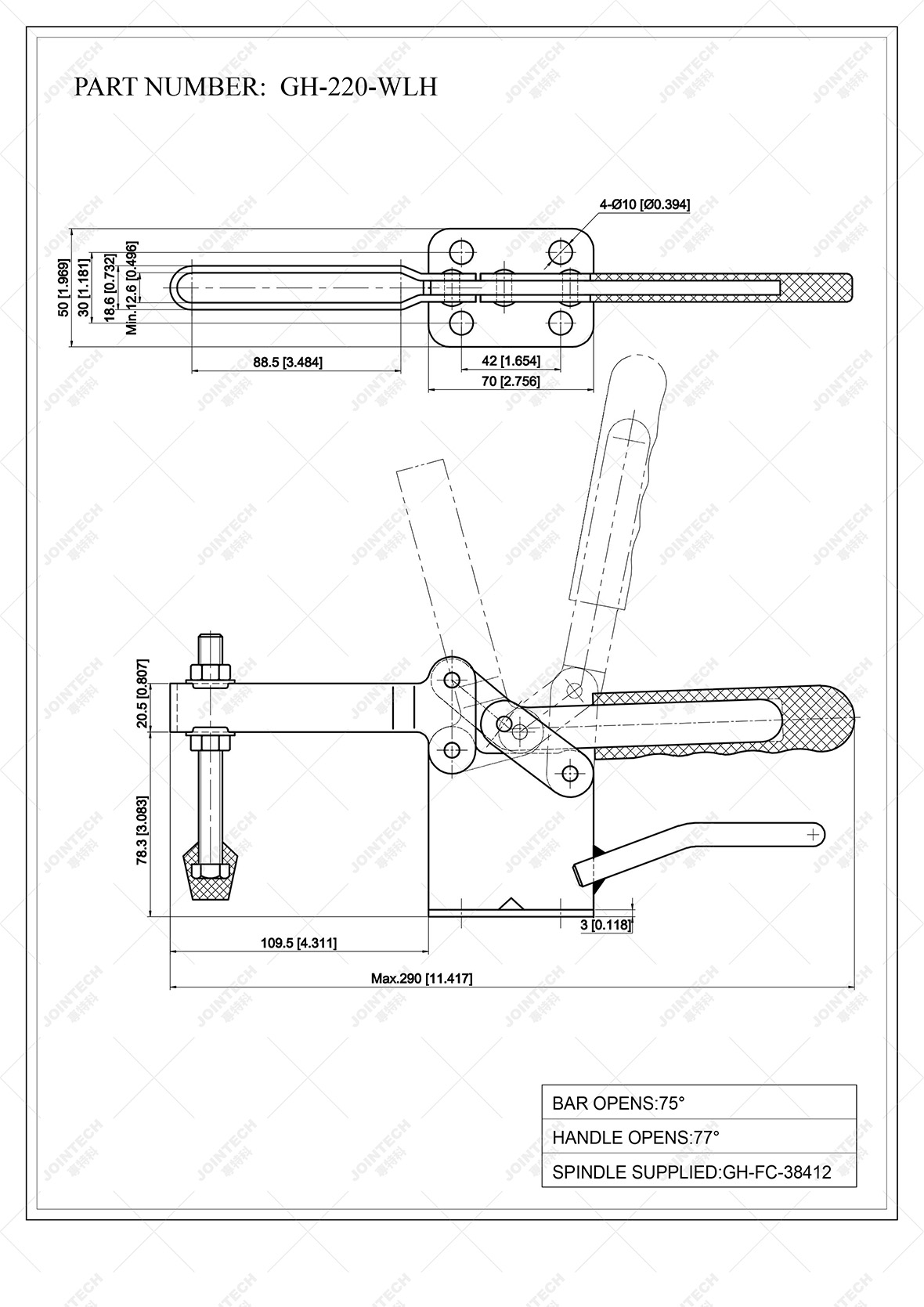 Horizontal Toggle Clamp