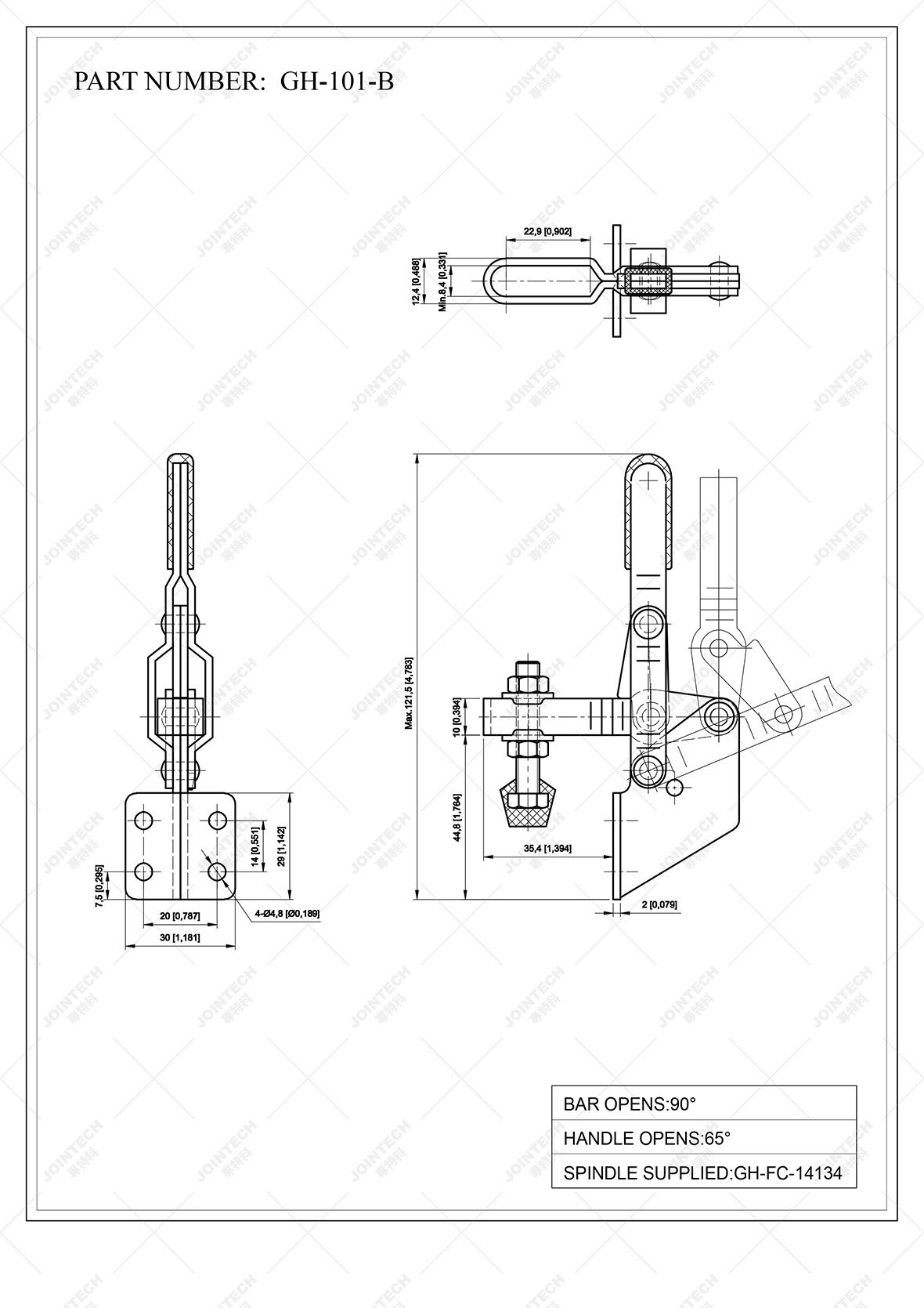 Side Mounted Small Hold Down Vertical Toggle Clamp Buy Vertical