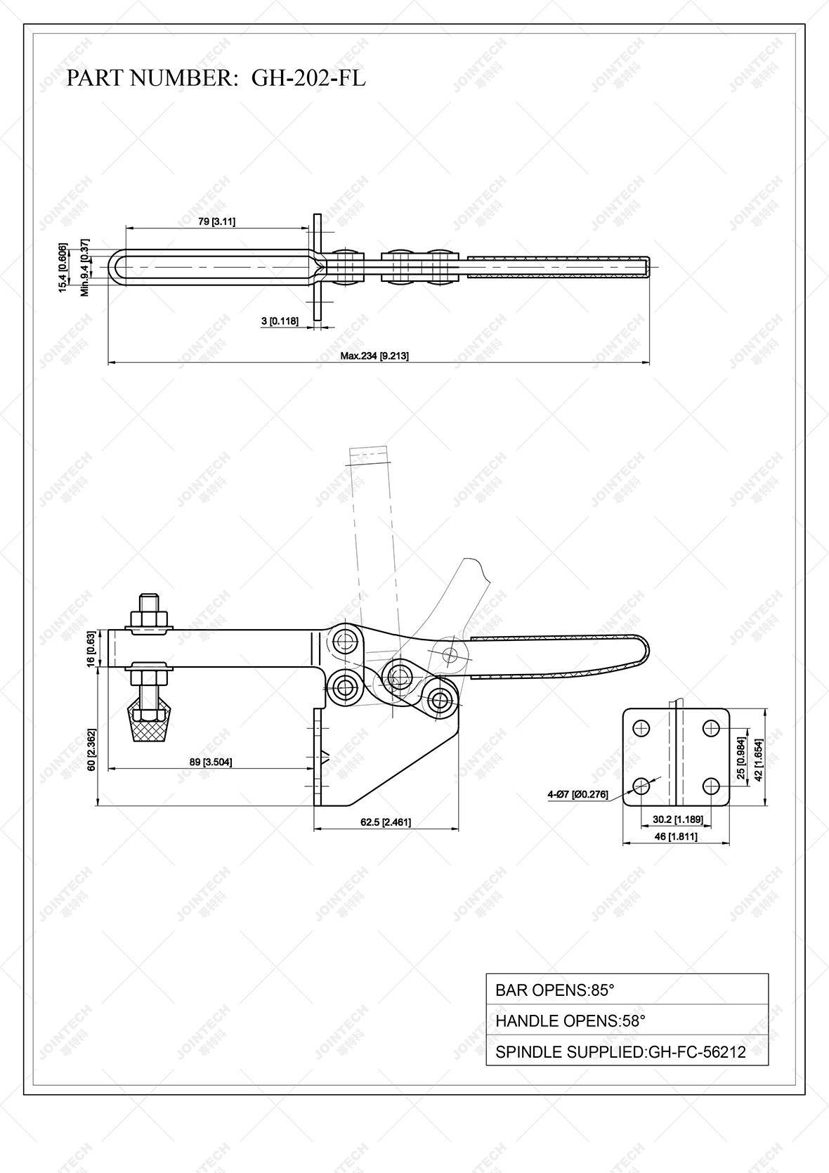Horizontal Toggle Clamp