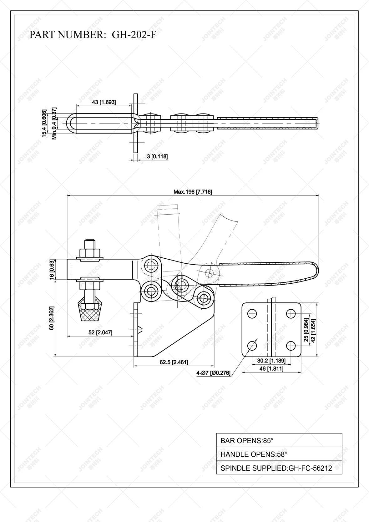 Horizontal Toggle Clamp