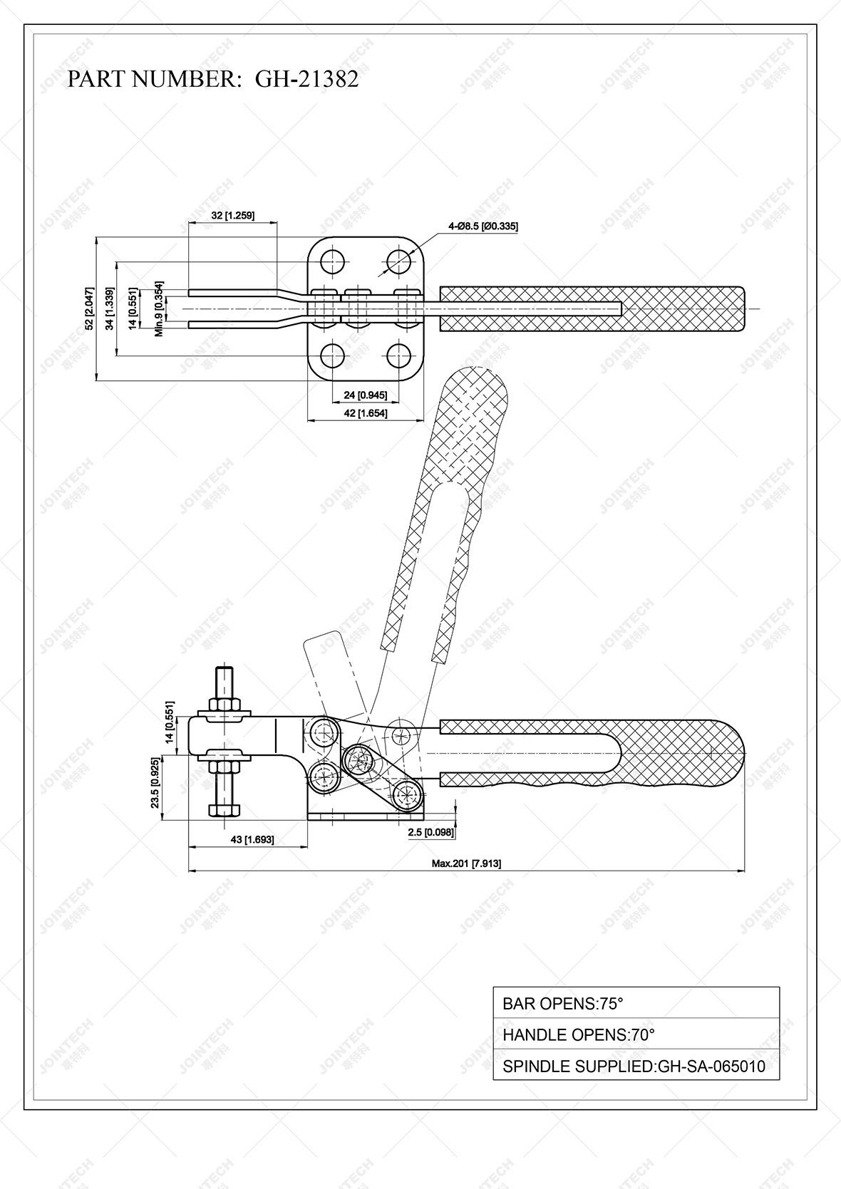 Horizontal Toggle Clamp