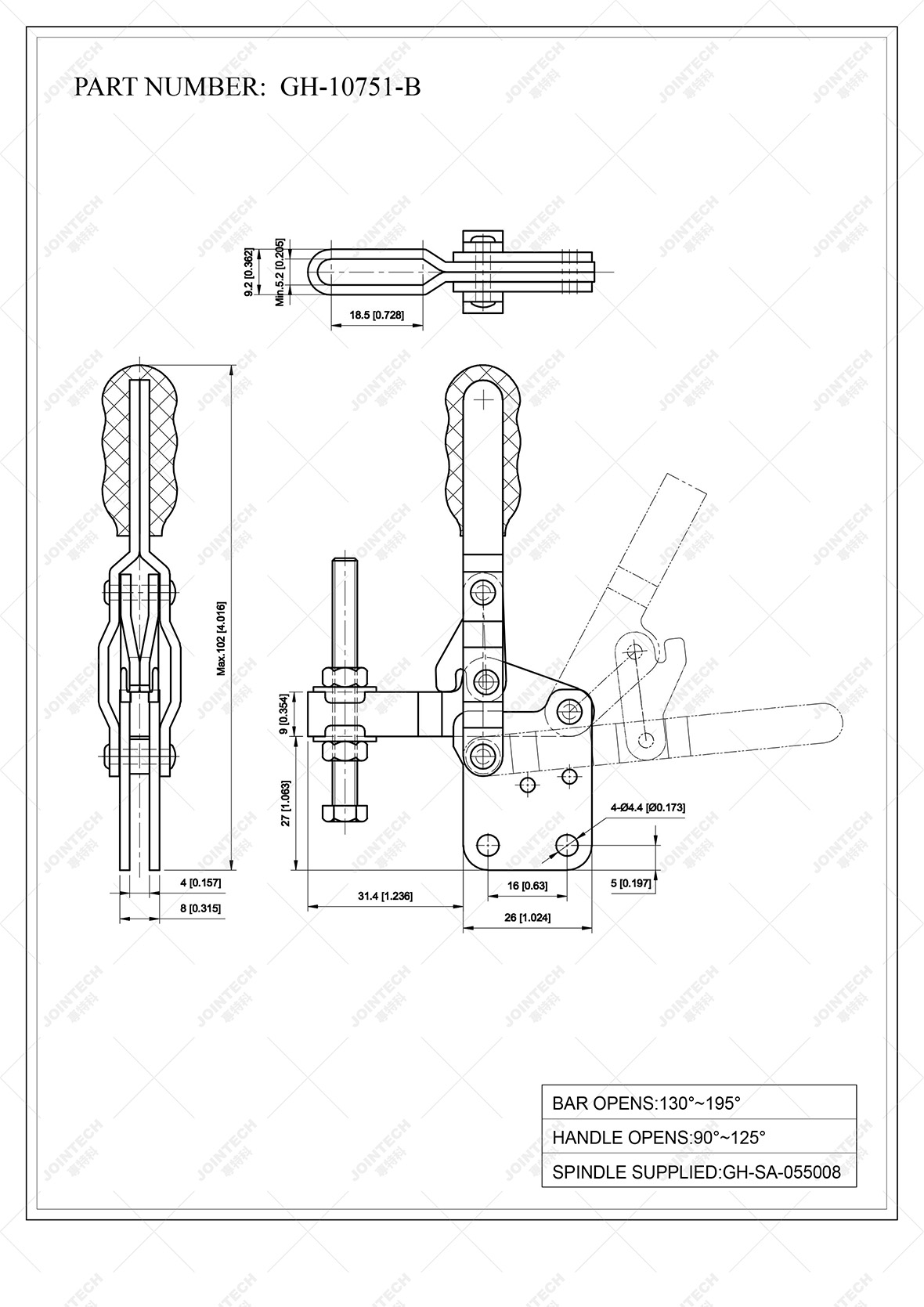 Vertical Toggle Clamp