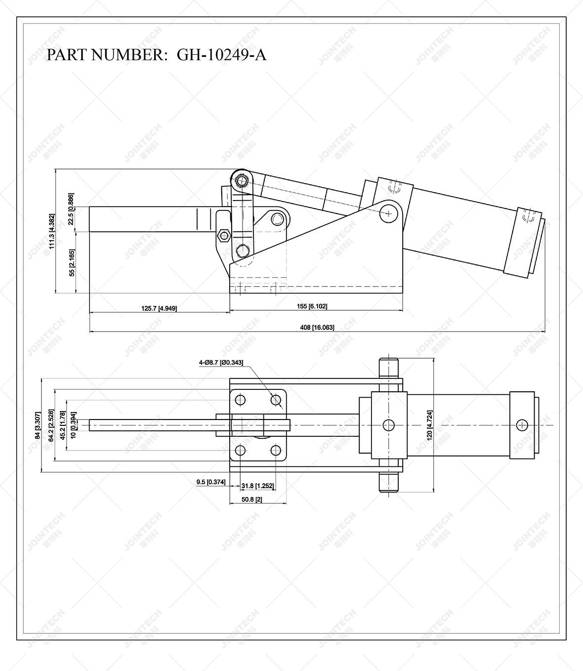 Air Driven Vertical Toggle Clamp Use For Heavy Duty Fixture Buy