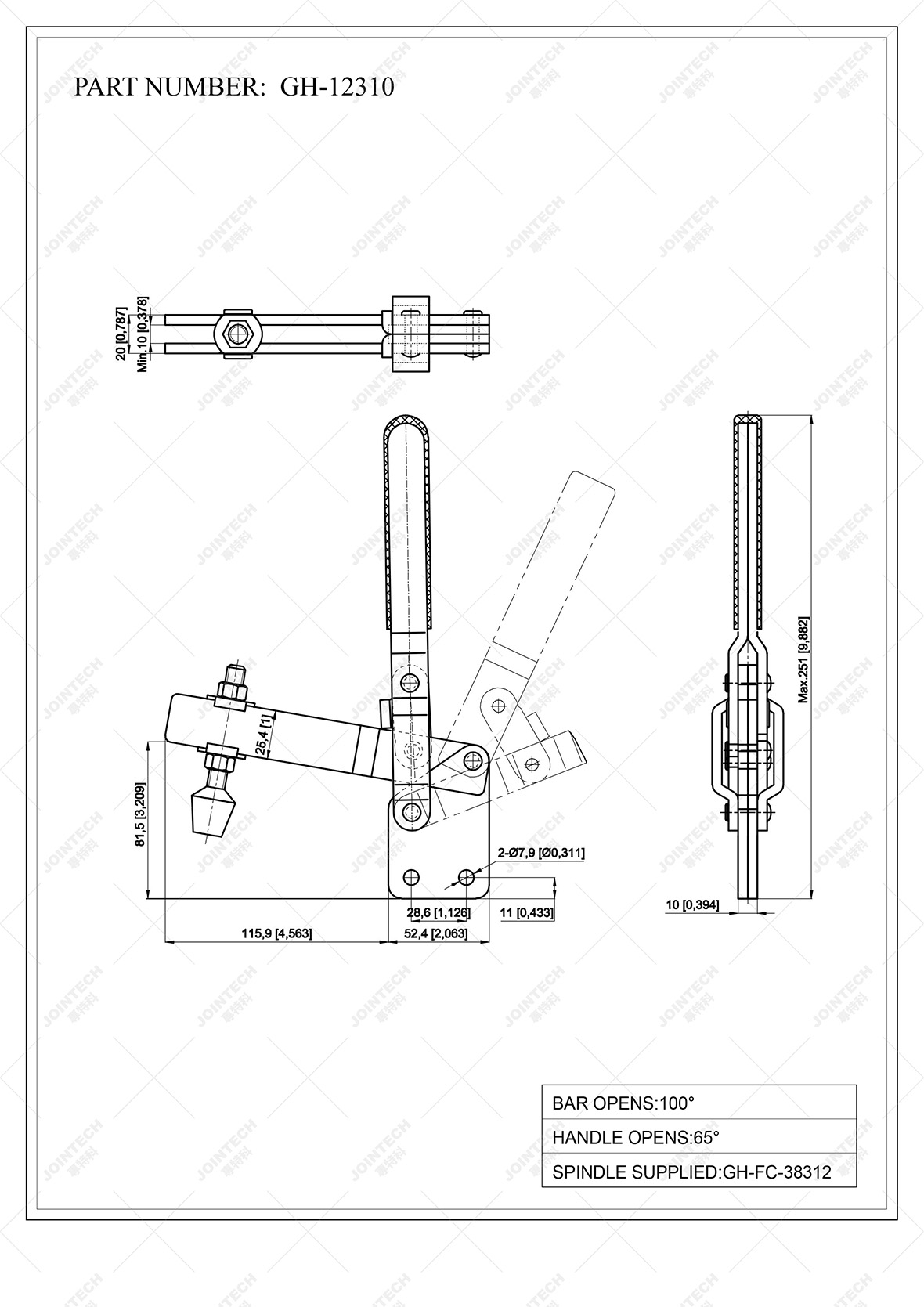 Vertical Toggle Clamp
