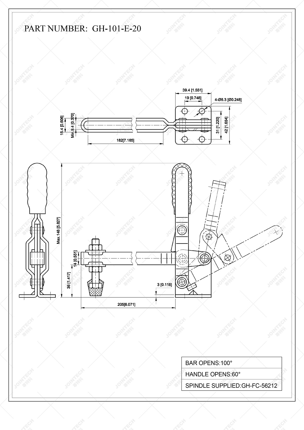 Vertical Toggle Clamp