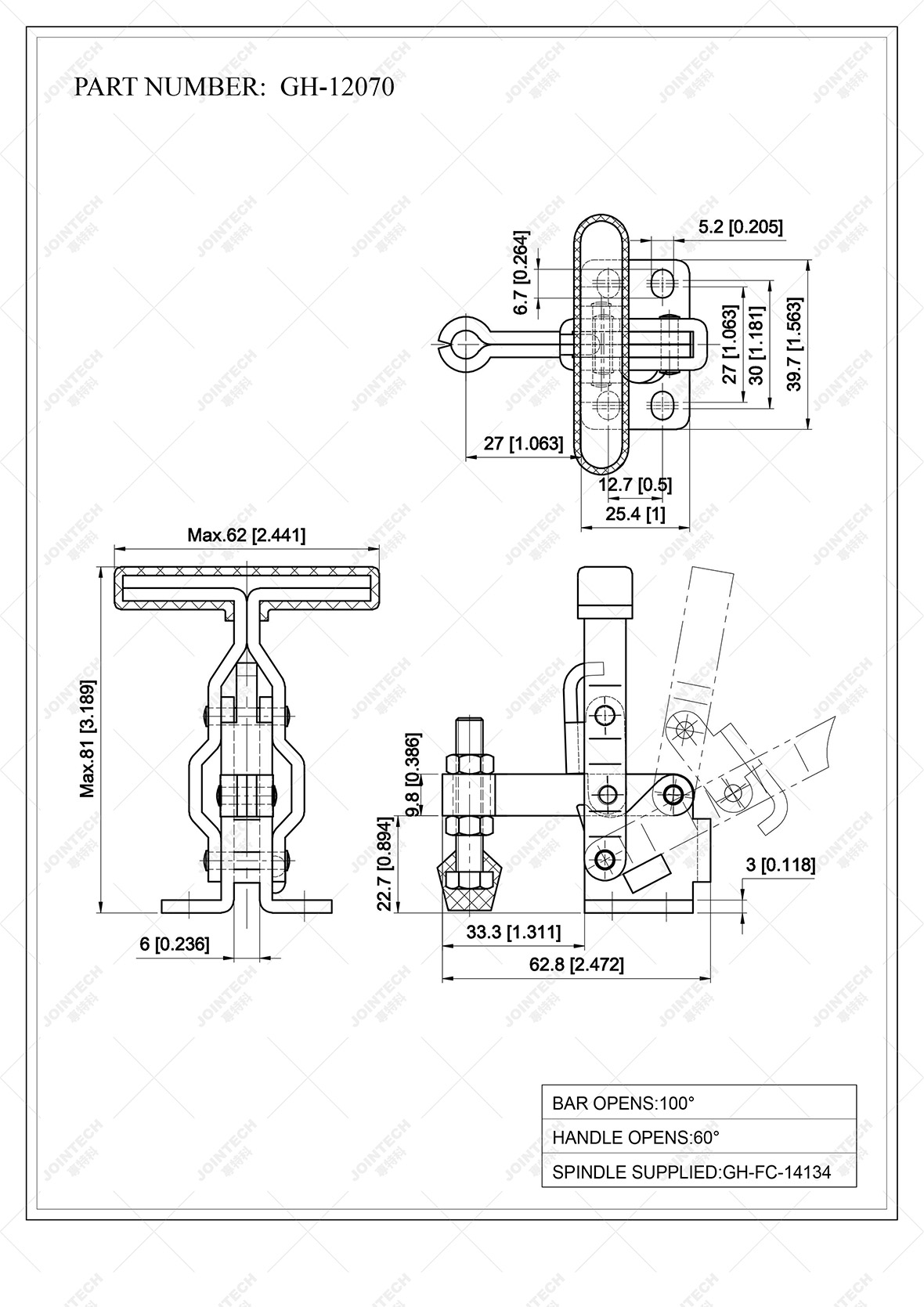 Vertical Toggle Clamp