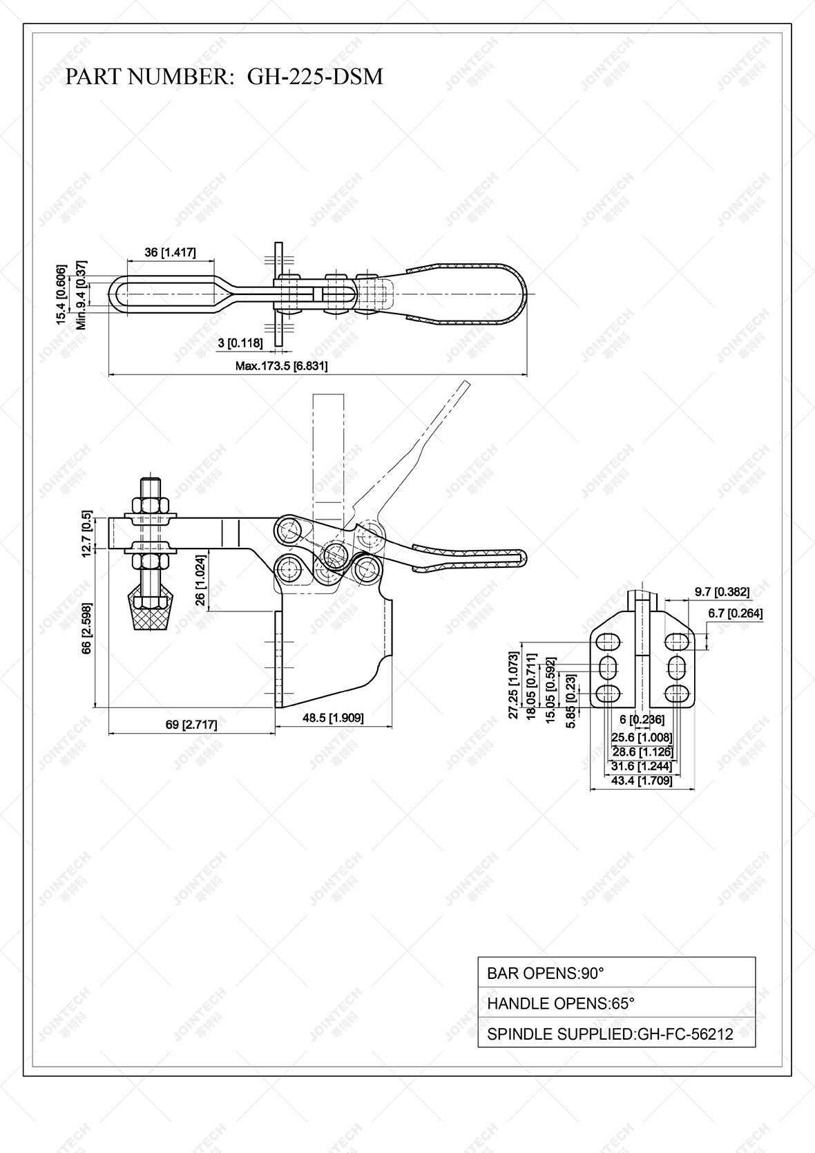 Horizontal Toggle Clamp