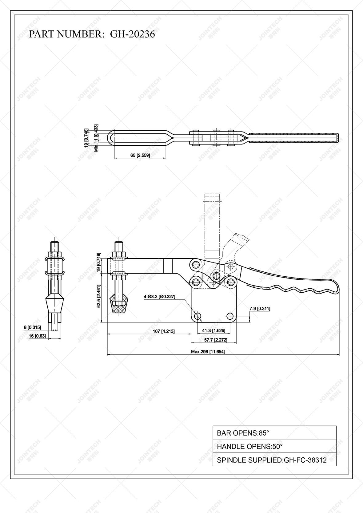 Horizontal Toggle Clamp