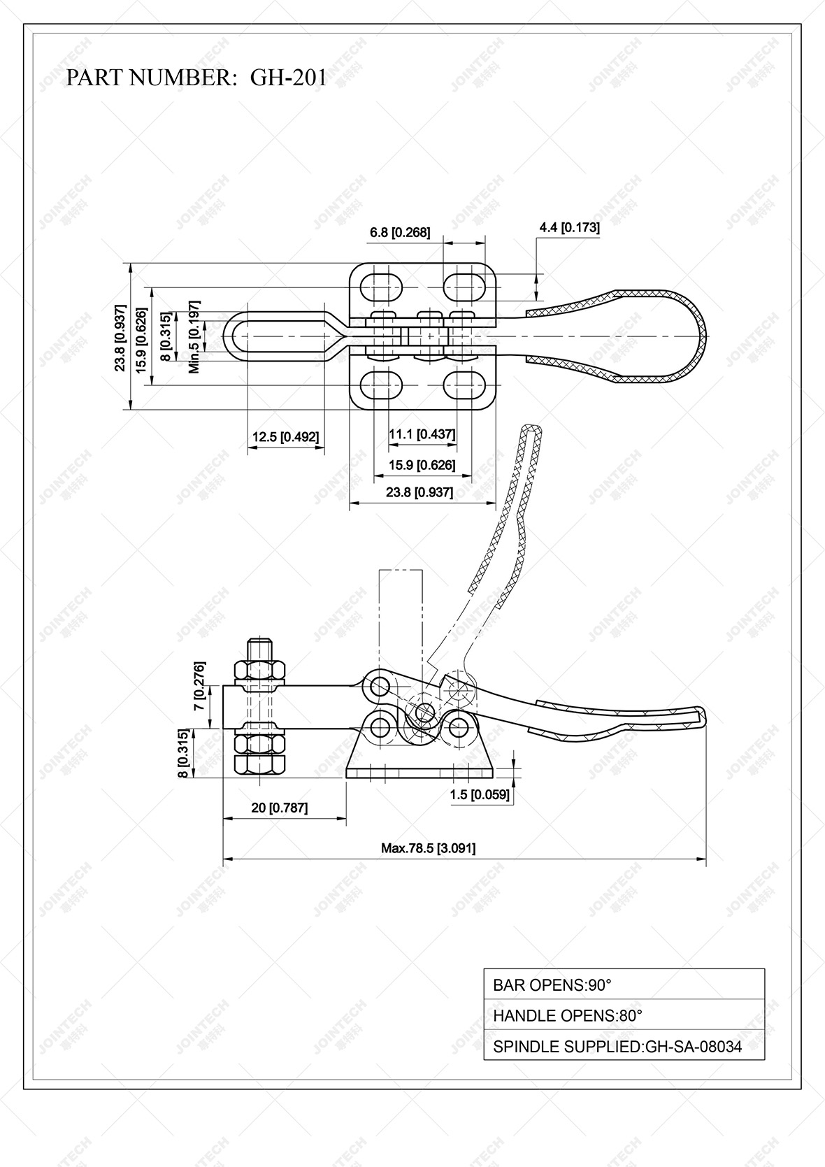 Horizontal Toggle Clamp