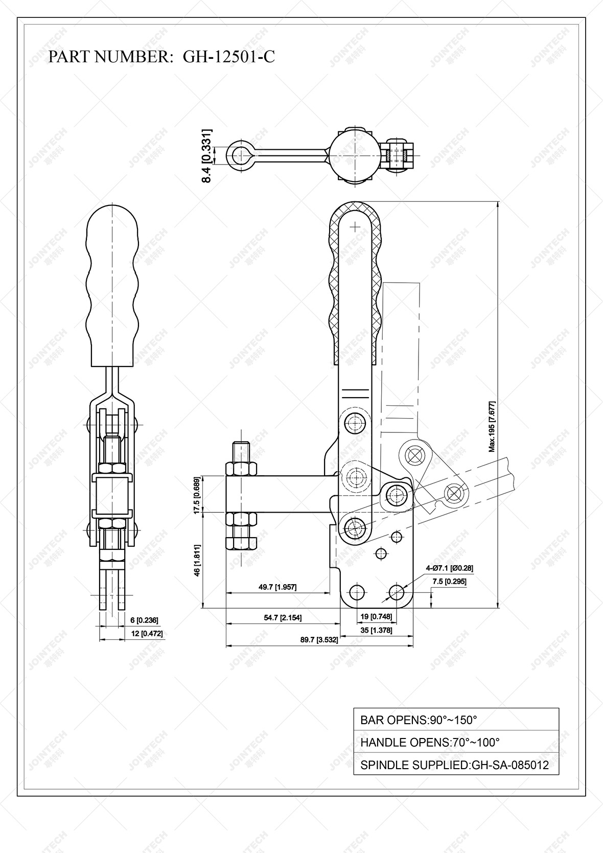 Vertical Toggle Clamp