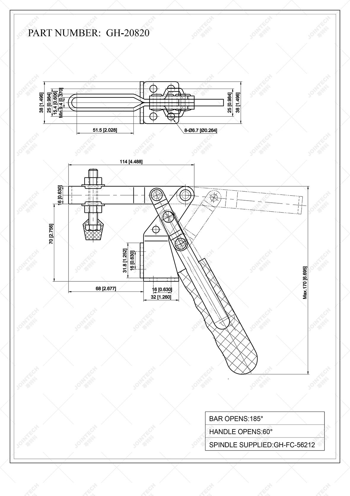 Horizontal Toggle Clamp