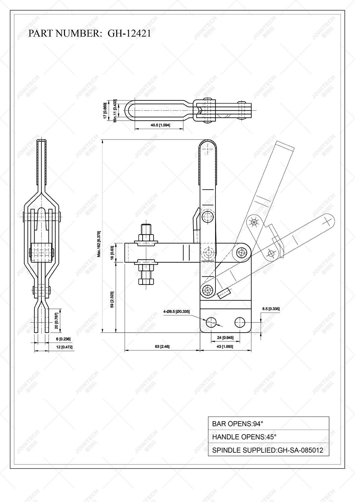 Vertical Toggle Clamp