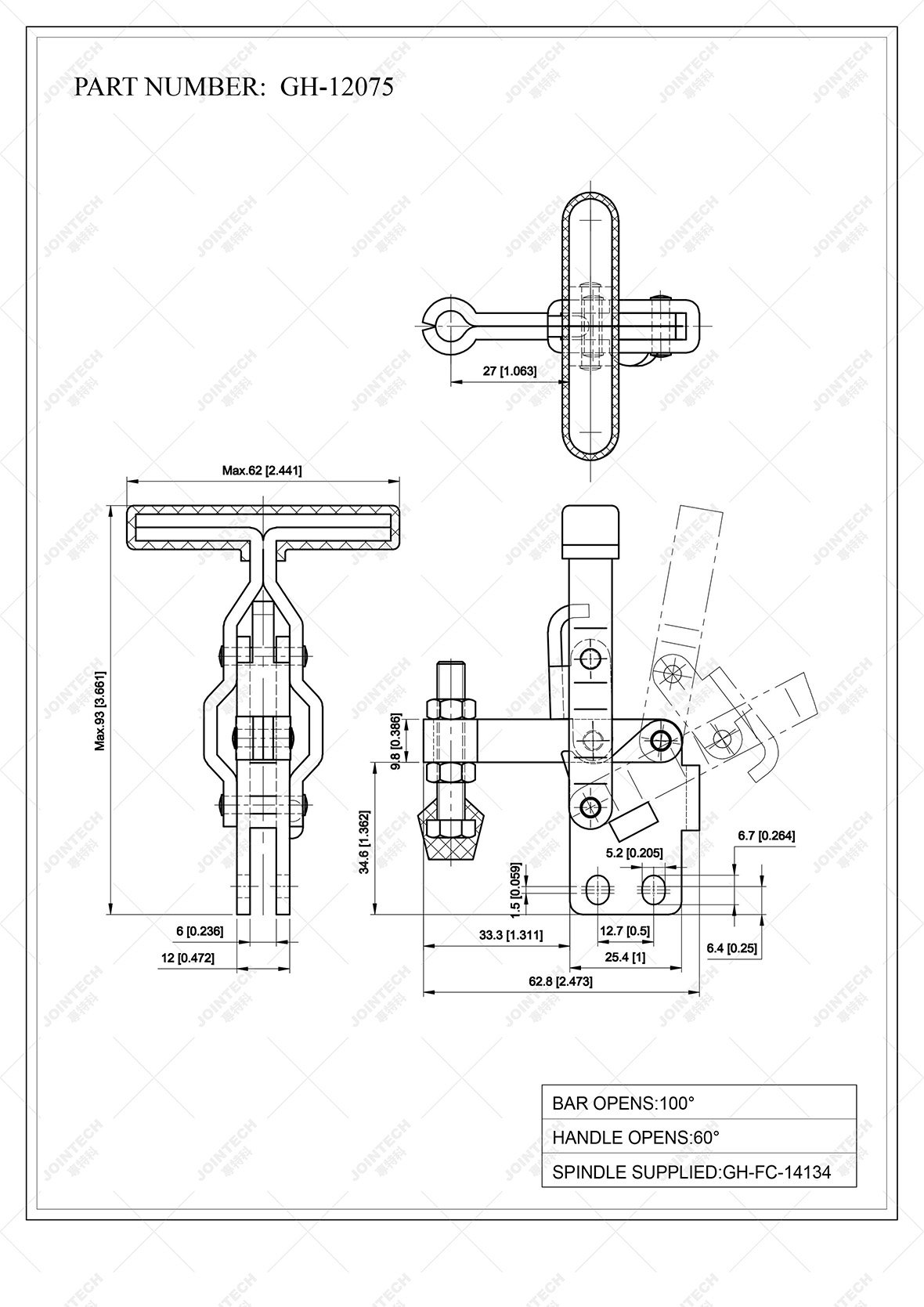 Vertical Toggle Clamp