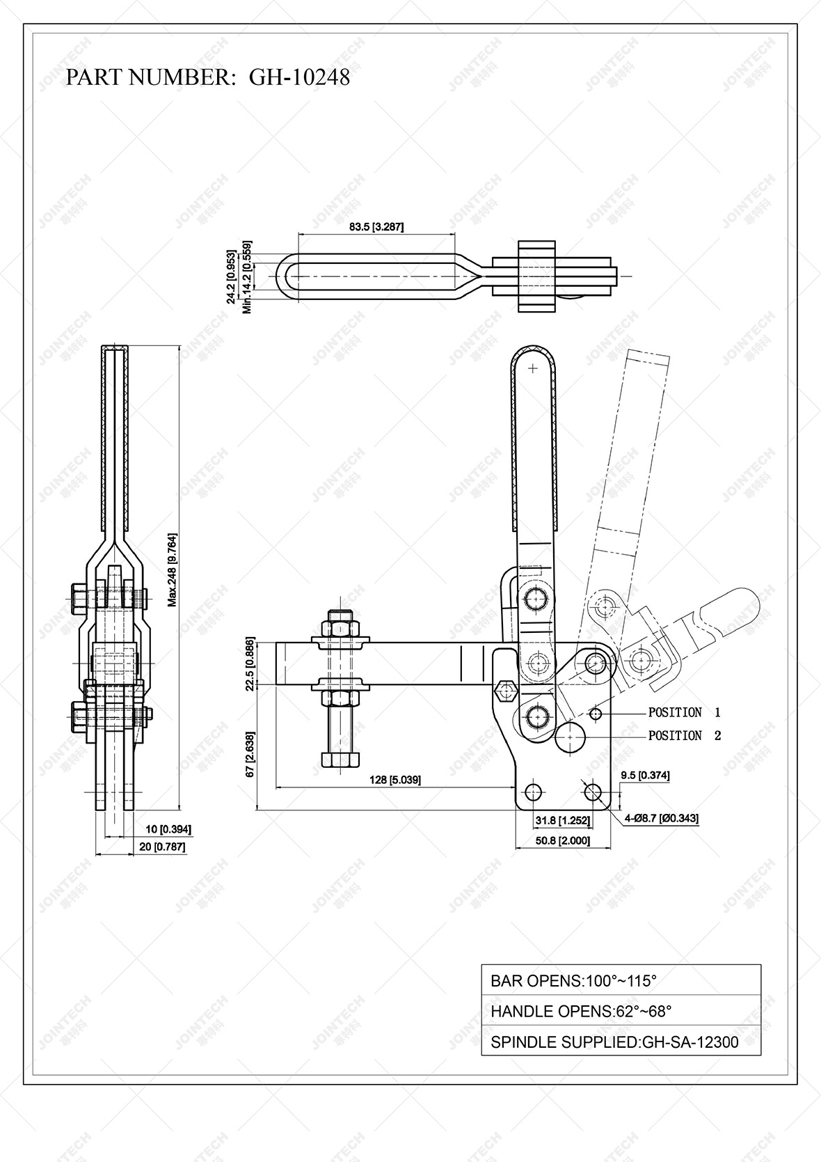 Heavy Duty Straight Base Mounted Vertical Toggle Clamp Buy Vertical