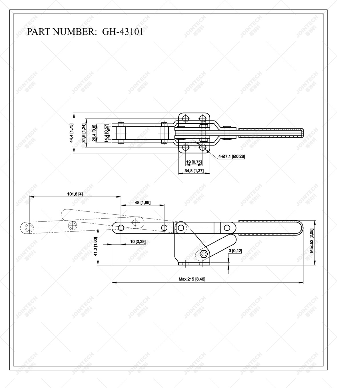 Latch Action Toggle Clamp
