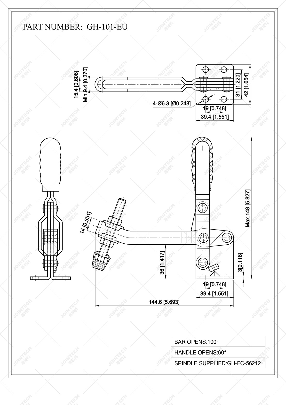 Hold Down Vertical Toggle Clamp Use For Drilling Operation Buy