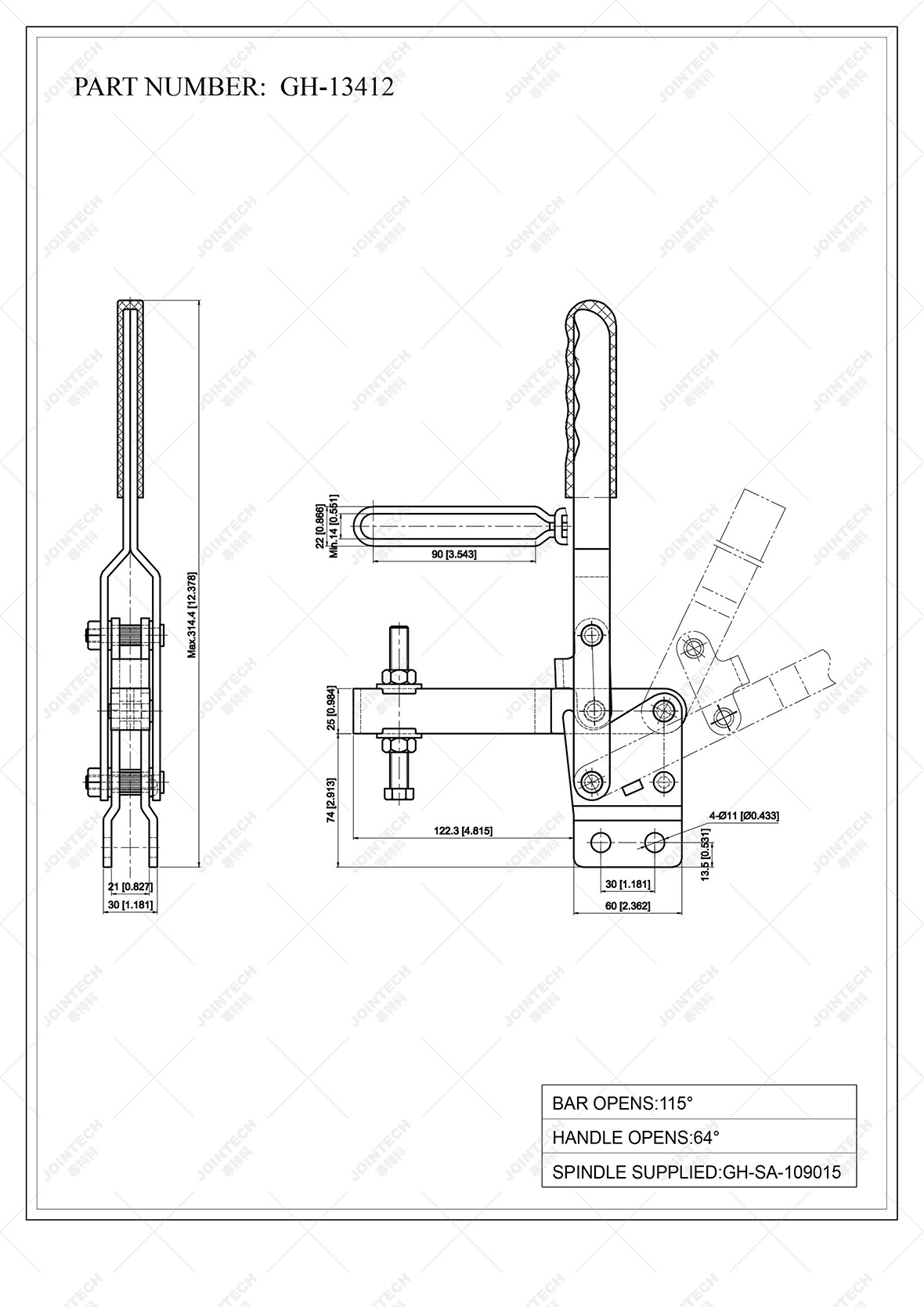 Vertical Toggle Clamp