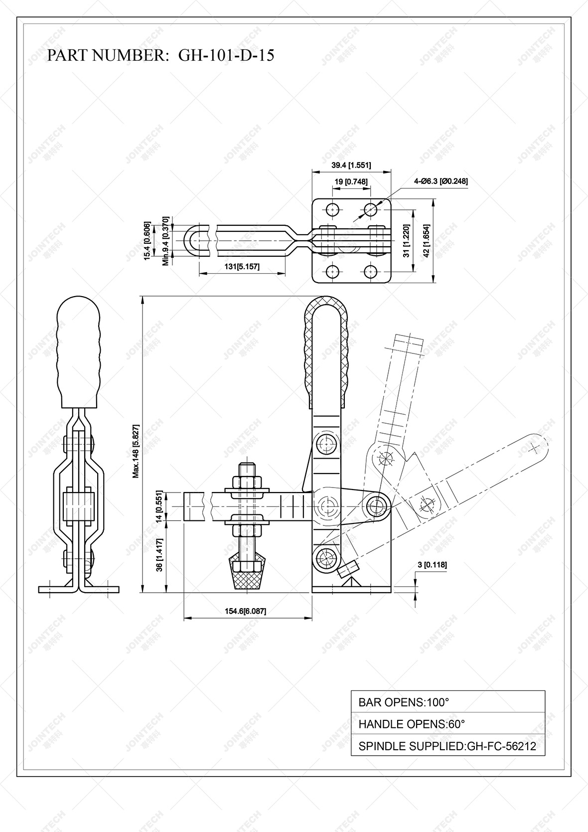 Vertical Toggle Clamp