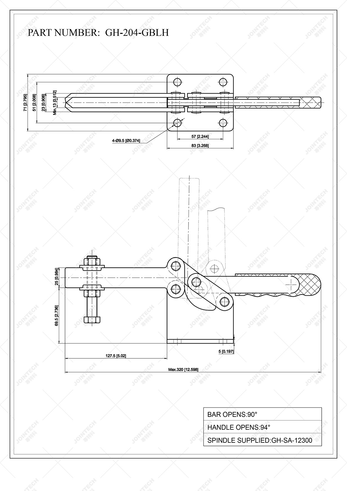 Horizontal Toggle Clamp