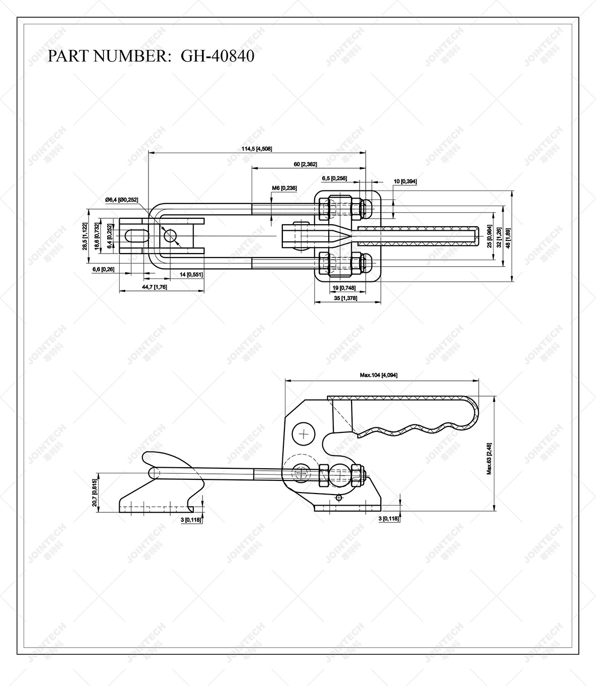 Latch Action Toggle Clamp