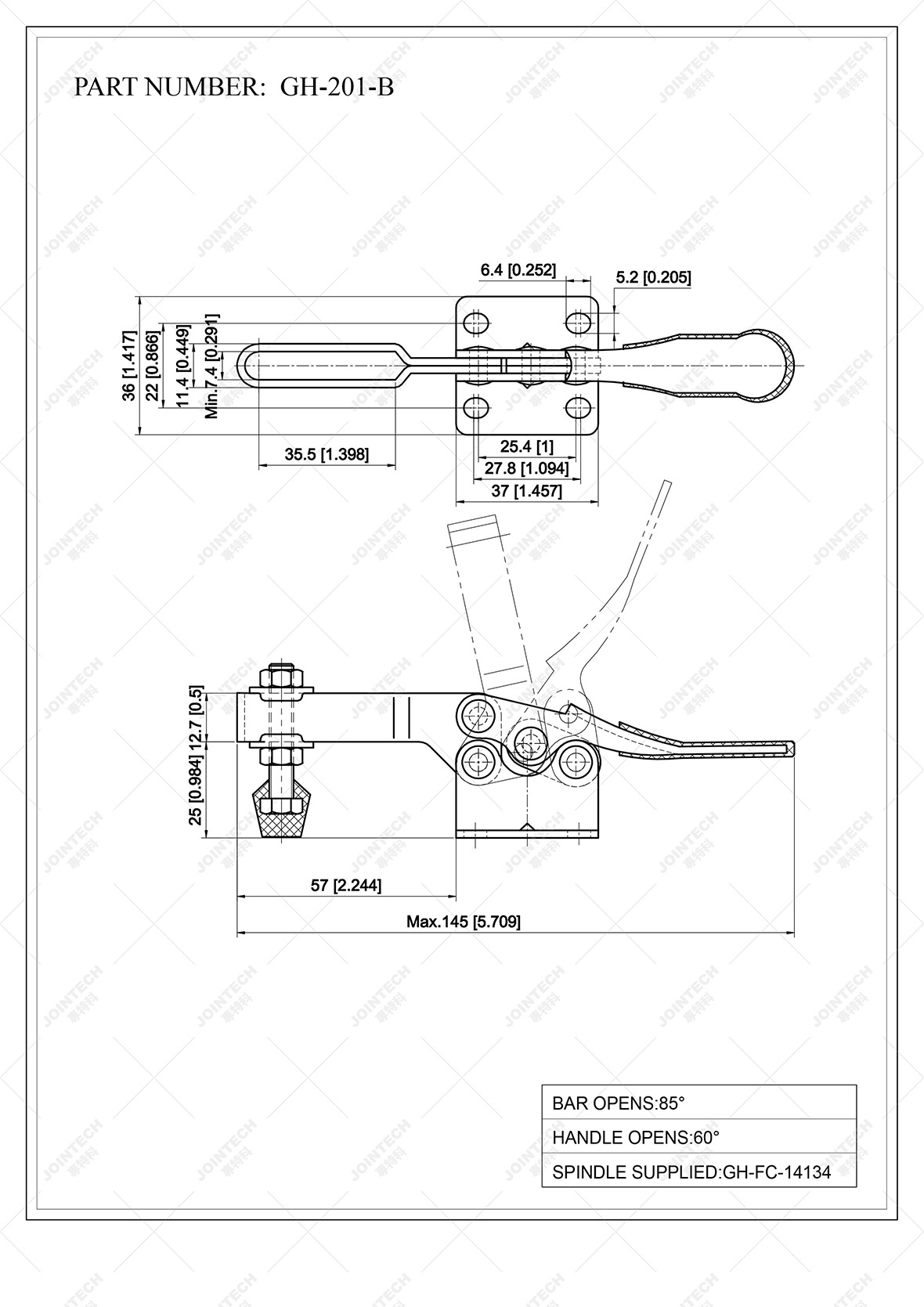 Horizontal Toggle Clamp