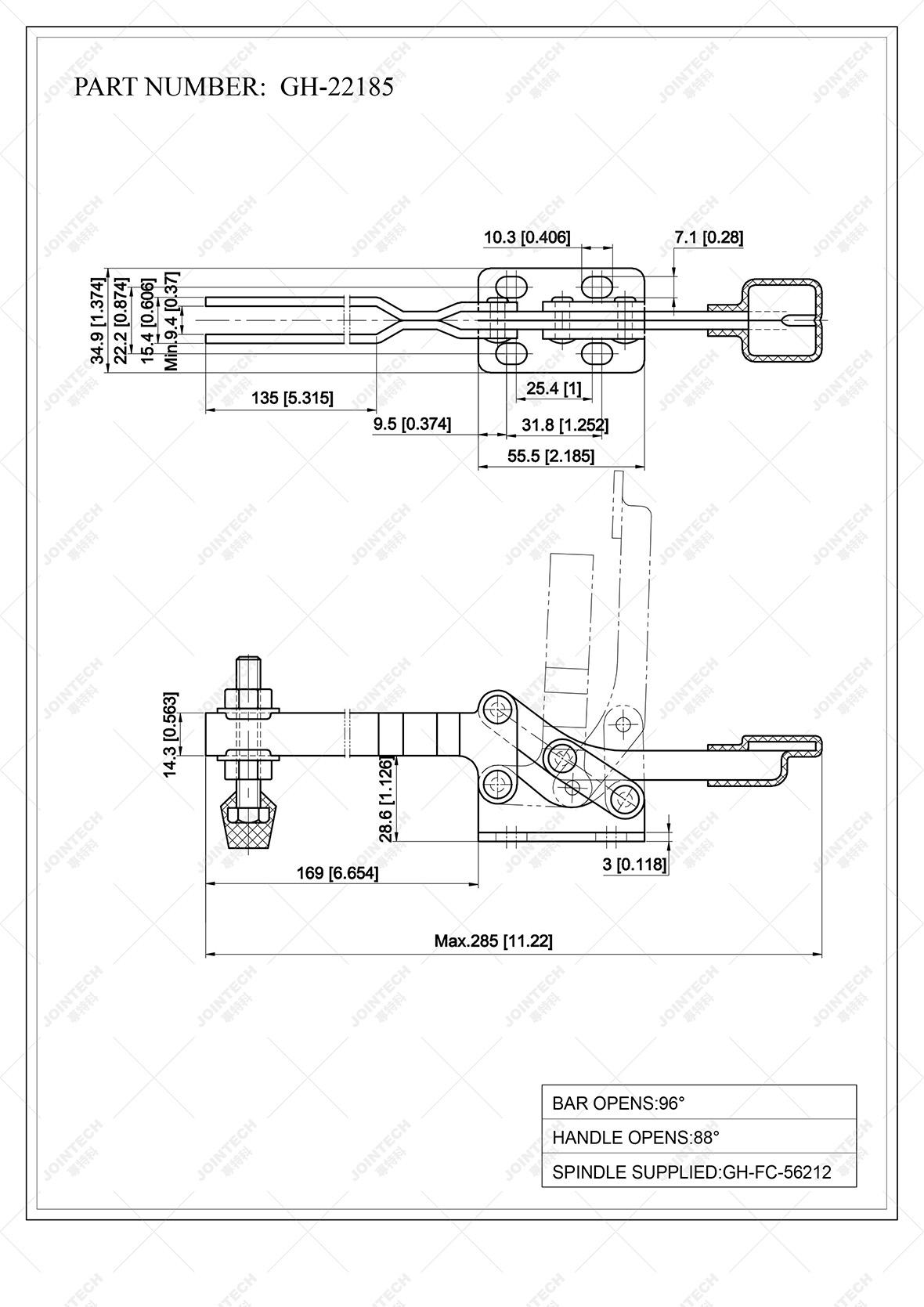 Horizontal Toggle Clamp
