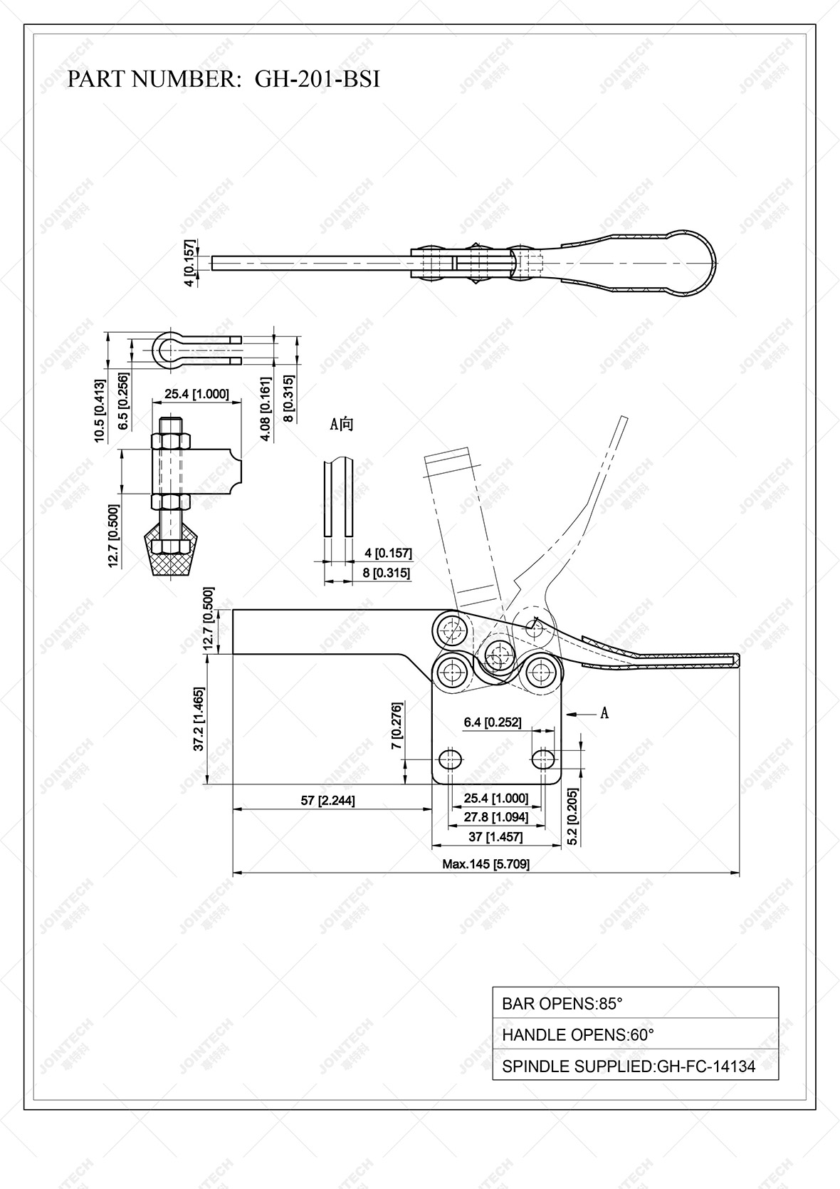 Horizontal Toggle Clamp